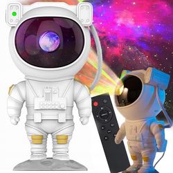 Galaksilamppu Astronautti – Tähtiprojektori LED:llä ja kaukosäätimellä
