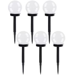 LED-hagelamper med solcelle - 6-pak