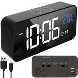 Digital Väckarklocka Bluetooth - Termometer & musik