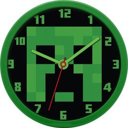 Minecraft Grønn veggklokke 25 cm