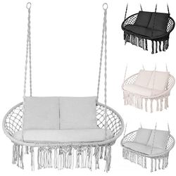 Hängstol Dubbel / Hammock - Hängande Gunga - Grå