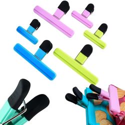 Poseklemmer 6-pakning - Fargede klips for matposer