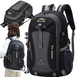 Ryggsekk 40l svart reisevandring trekking sterk i fjellene holdbar
