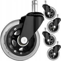 5-Pack Hjul till Kontorsstol - 11 mm