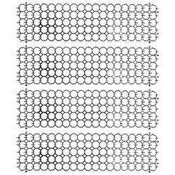 Kattavvisande mattor 47.5x13x2.7 cm 4 st