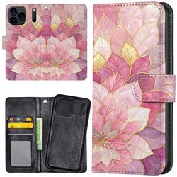 iPhone 17 Pro / 18 Pro - Lommebok Deksel Flower