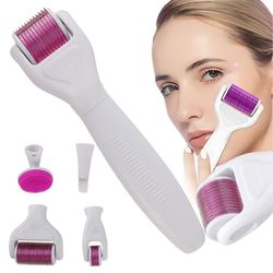 Derma roller 6-i-1 - Mikronålbehandling for ansikt, hals og kropp