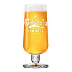 6-Pak - Carlsberg Ølglass - Med stilk - Glass til Øl - 25 CL