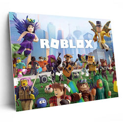 Skilt / Tavle - Roblox - 59x42 cm - A2 - Veggdekorasjon