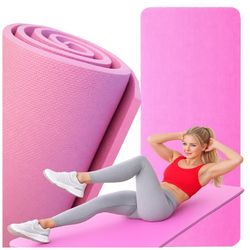 Yogamåtte 170 cm tyk