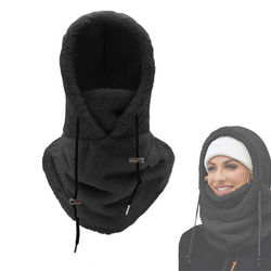 Fleece Balaclava med Hætte – Justerbar og Vindbeskyttende