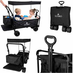 Sammenleggbar transportvogn 120 L - Trillebår maks 120 kg