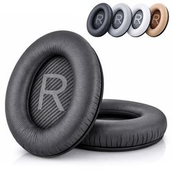 Ørepuder kompatible med Bose QuietComfort - QC35/QC25/QC15/AE2 - Sort