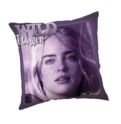 Billie Eilish Wild Flower dekorativ pute, 40x40 cm