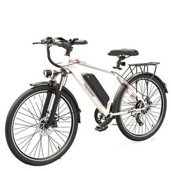 HEADEER BK1350 - Elcykel - Motor 500W - 48V15Ah Batteri - El-MTB - 26" Däck - 35KM/H - Räckvidd 50 KM - Vit