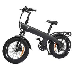 HX Q3 - Elcykel - Batteri 48V 20Ah - Motor 2000W - 20" *4.0 elektrisk fat bike - 45KM/H - Räckvidd 80KM - Svart