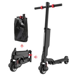 HX-X6 Elektrisk Sparkcykel - Batteri 36V5Ah - Motor 350W - Heltäckande däck 5,5 tum - Maxhastighet 25 km/h - Svart