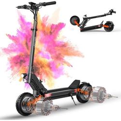 JOYOR S10-S-Z - Elektrisk sparkcykel - Två motorer 1000 W*2, batteri 60 V 18 Ah - Max 60 km/h - Räckvidd på 70 km - Svart