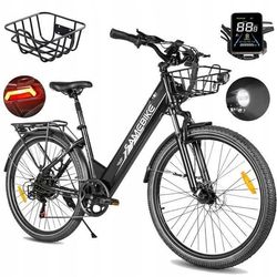 Samebike - RS-A01 Pro-T - Elcykel - Motor 500W - Batteri 36V 15Ah - Maxhastighet 35km/h - 90KM räckvidd - Svart