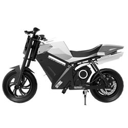 OVIVO ADV250 - Elmotorcykel för barn - 21,6 V 4 Ah - Maximal räckvidd 14 km - 12,5 tum - Silver