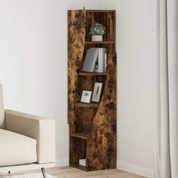 Hörnskåp Rökt ek 32x32x140cm Konstruerat trä