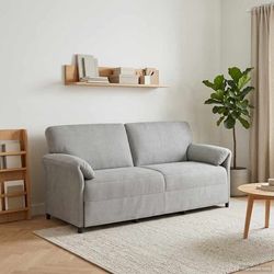 3-Sits soffa Ljusgrå 198 x 83 x 95 cm Sammet