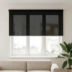 Utomhus Rullgardin 90% UV Block Svart 200 x 140 cm HDPE