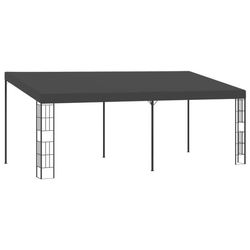 Väggmonterad paviljong 3x6 m antracit tyg
