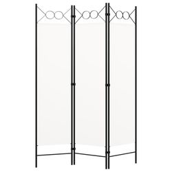 Rumsavdelare 3 paneler vit 120x180 cm