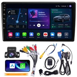 Fortdows Bilstereo Bilradio 9 tum för Ford Transit 2006-2014, Quad-Core 4+64 GB, Android 15, CarPlay Android Auto, WiFi 6, GPS, Bluetooth, AHD Backkamera