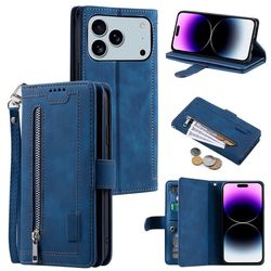 Til iPhone 17 Pro Max Deksel med glidelås og 9 kortspor