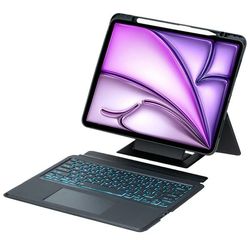 Bluetooth-tangentbord (US) för iPad Air 13 (2025) / (2024) / iPad Pro 12.9 (2022) / (2021) / (2020) / (2018) Stand Case