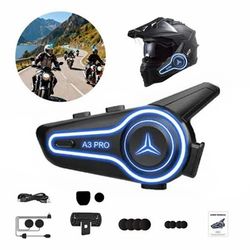 Hjelm Motorsykkel Bluetooth Intercom Headset IP67 Vanntett 1000m Rekkevidde