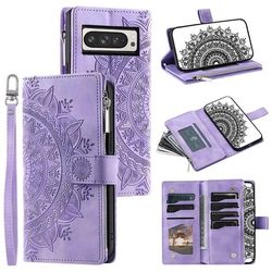 For Google Pixel 10 Pro XL Lommebok Deksel Shell Mandala Blomstermønster