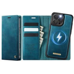 CASEME Til iPhone 16 Pro Lommebokdeksel Magnetisk Avtakbar RFID Beskyttelse