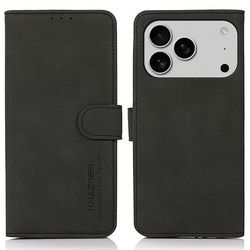 KHAZNEH Til iPhone 17 Pro Max Lommebokdeksel PU lær med Stativ - Svart