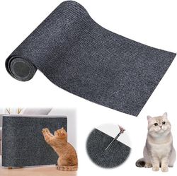 Kradsemåtte til katte - 40 x 100 cm - Kradsebeskyttelse - Selvklæbende - Til sofaer og stole - Kan skæres til