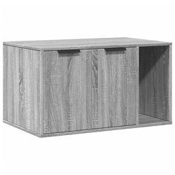 vidaXL toiletskjuler kattebakke 80x50x45 cm konstrueret træ grå sonoma