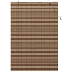 vidaXL Rullegardin med gardiner Brun 150 x 220 cm Bambus