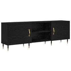vidaXL TV-skab Sort eg 150 x 30 x 50 cm Konstrueret træ