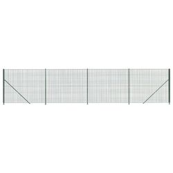 vidaXL trådhegn med flange 2x10 m grøn