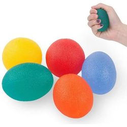 5-delers håndtreningsballer, fingertrener, håndrehabiliteringsball, motstandsballer for muskelstyrking