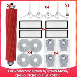 Støvsugertilbehørssett for Roborock Qrevo S/Qrevo Maxv/Qrevo S/Qrevo plus Robotic børstefiltermopp