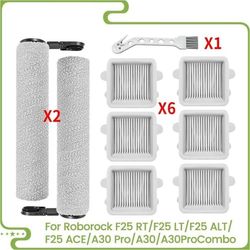 Til Roborock F25 RT/F25 LT/F25 ALT/F25 ACE/A30 Pro/A30/A30ProCombo Rullebørster HEPA-filtre Støvsugerdeler