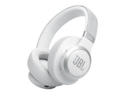 JBL LIVE 770NC Trådlösa trådbundna hörlurar vita
