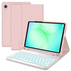 Tech-Protect Galaxy Tab A11 Plus/A9 Plus Fodral SC Tangentbord Rosa