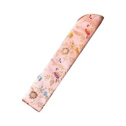 Viftetrekk med brodert mønster - Lys rosa