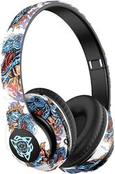 Graffiti-headset med Bluetooth Glow China-Chic Ægte Trådløs Musik Sportsheadset Universal Bluetooth 5.1, 40 mm drivere, 4-8 timers batterilevetid