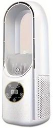Mobil luftkøler - Ventilator - Tårnmodel - Bladløs ventilator - Energieffektiv luftkøler - Bladløs bordventilator med LED-belysning - Indbygget