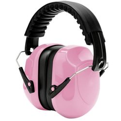 Justerbare støjreducerende høreværn, 34 dB, støjreducerende hovedtelefoner, voksne, støjreducerende høreværn, høreværn - pink